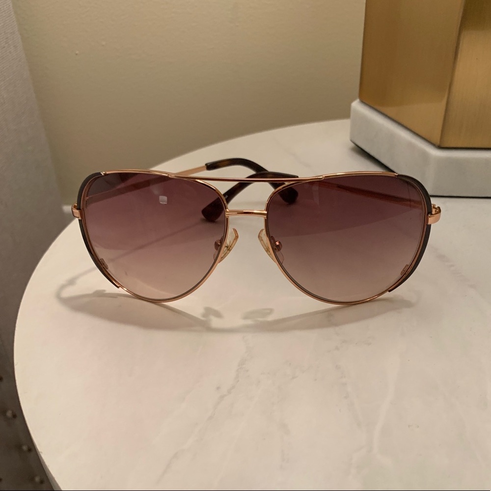 Brown and Gold Michael Kors Aviators
